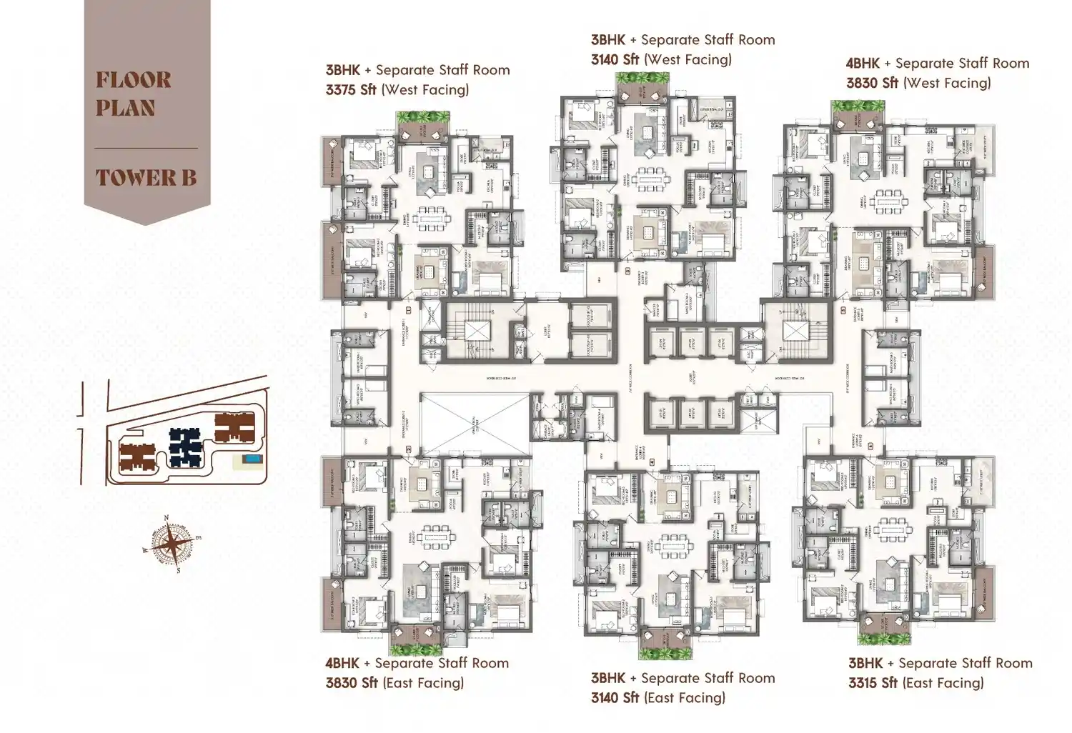 2 BHK apartment floor plan Yula Soukya